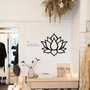 Wallity Lotus Flower 1 Metal Decor Negro